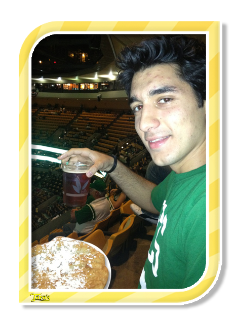 celtics game boston td garden fried dough